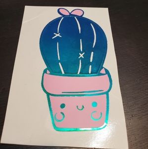 Cactus vinyl sticker